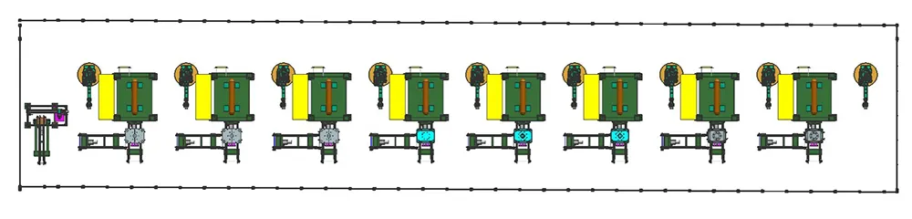 Proceso de estampado de discos de auto